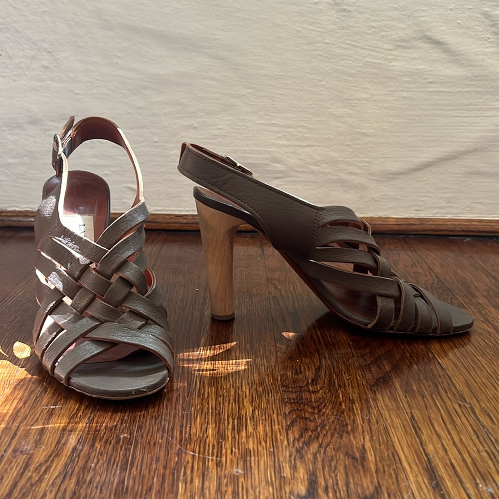 Lanvin Strappy Woven Heeled Sandals